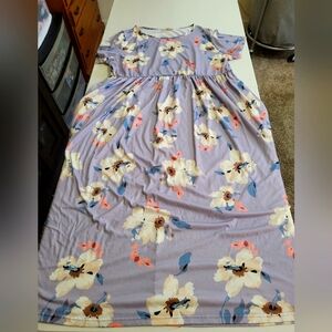 Long Plus Size Dress WITH POCKETS